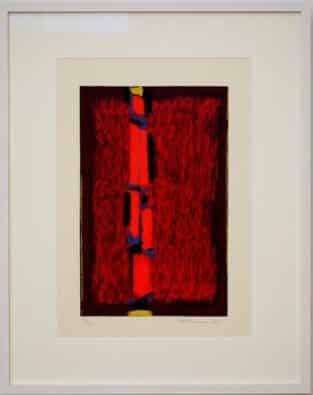 Max Ackermann: Roter Farbturm (Rom - Zyklus)