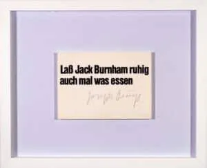 Joseph Beuys signierte Postkarte: 