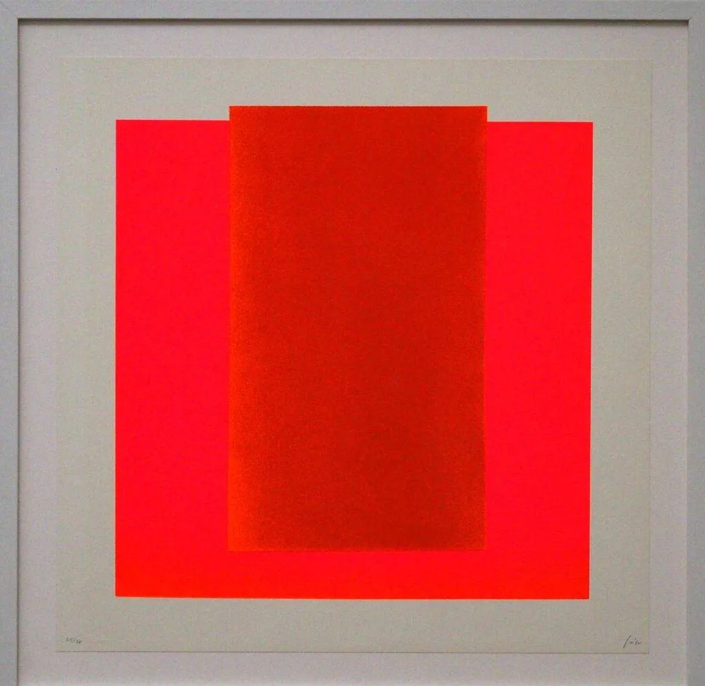 Rupprecht Geiger: „rot auf leuchtrot“ (aus: Mappe Farbsequenzen)
