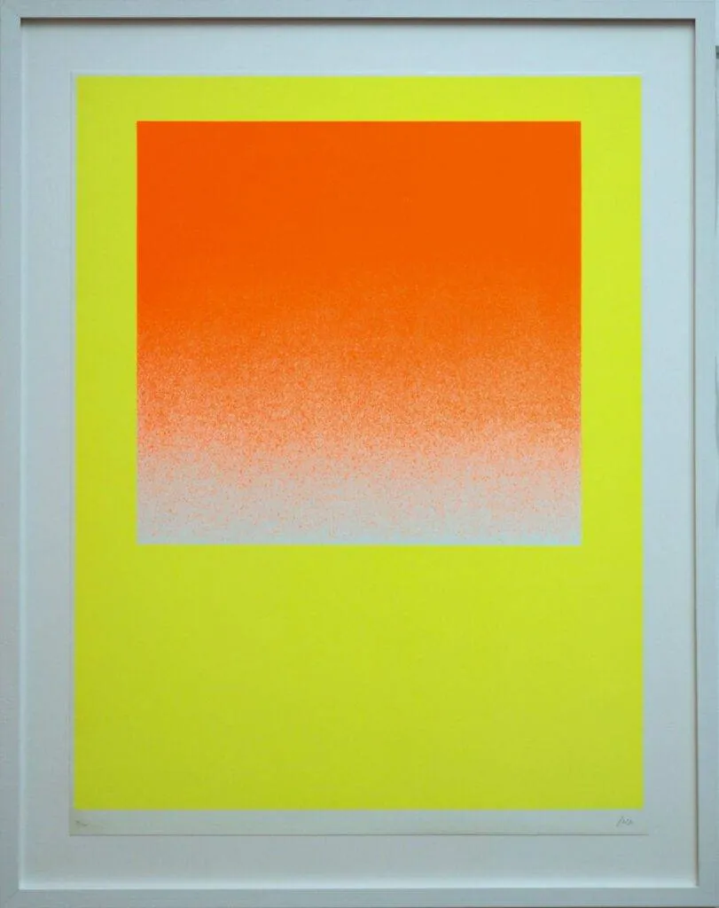 Rupprecht Geiger: „leuchtrot-orange auf leuchtgelb“