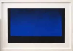 Rupprecht Geiger: aus „Zurückgehn Weitergehn Fortgehn“, Farbserigraphie, 1966